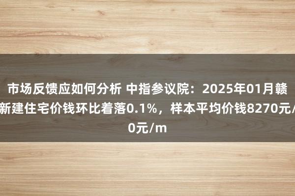 市场反馈应如何分析 中指参议院：2025年01月赣州新建住宅价钱环比着落0.1%，样本平均价钱8270元/m