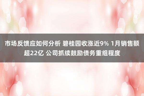 市场反馈应如何分析 碧桂园收涨近9% 1月销售额超22亿 公司抓续鼓励债务重组程度