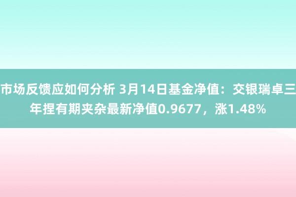 市场反馈应如何分析 3月14日基金净值：交银瑞卓三年捏有期夹杂最新净值0.9677，涨1.48%